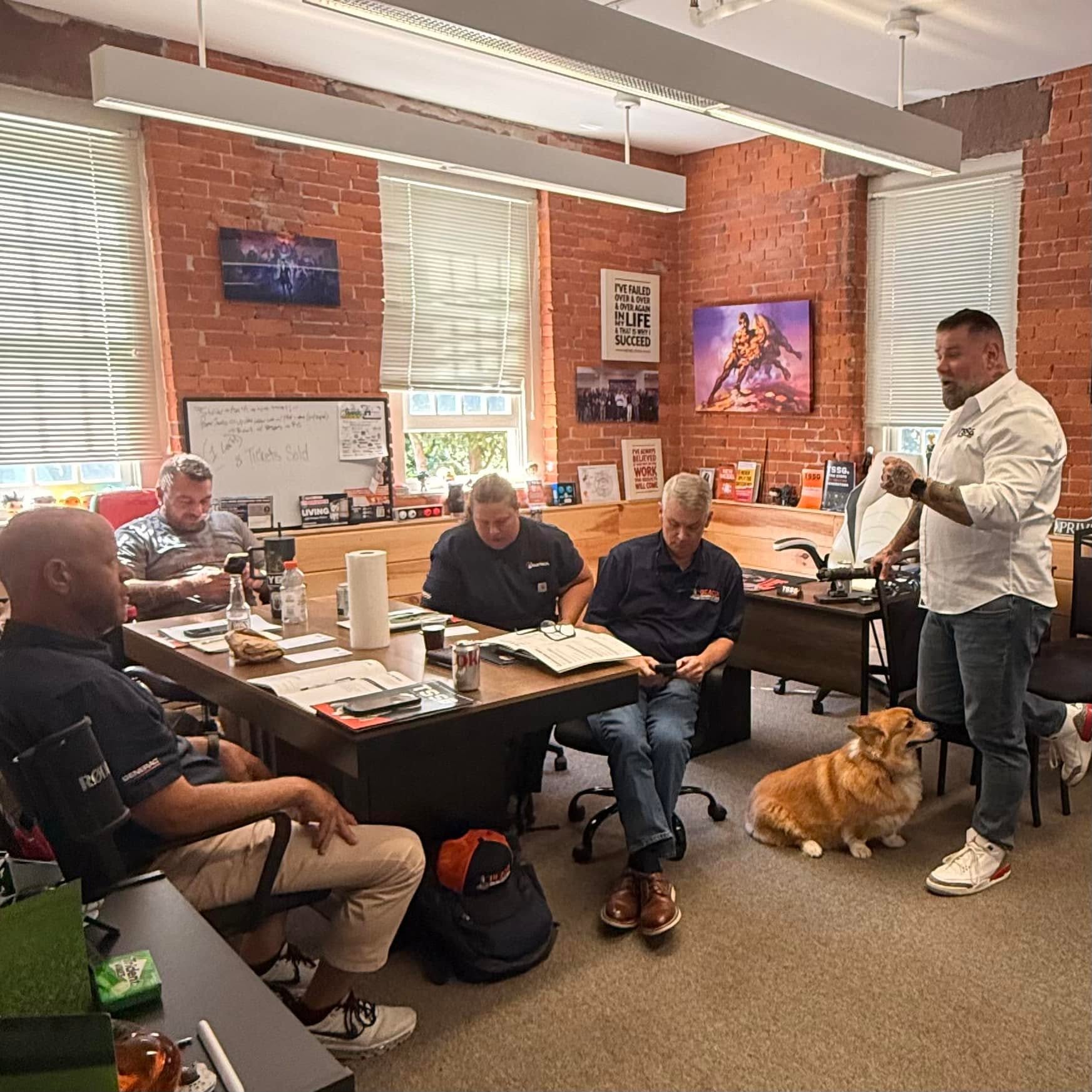 Chris Stilwell leading a small-group Bootcamp session at TSSG Headquarters