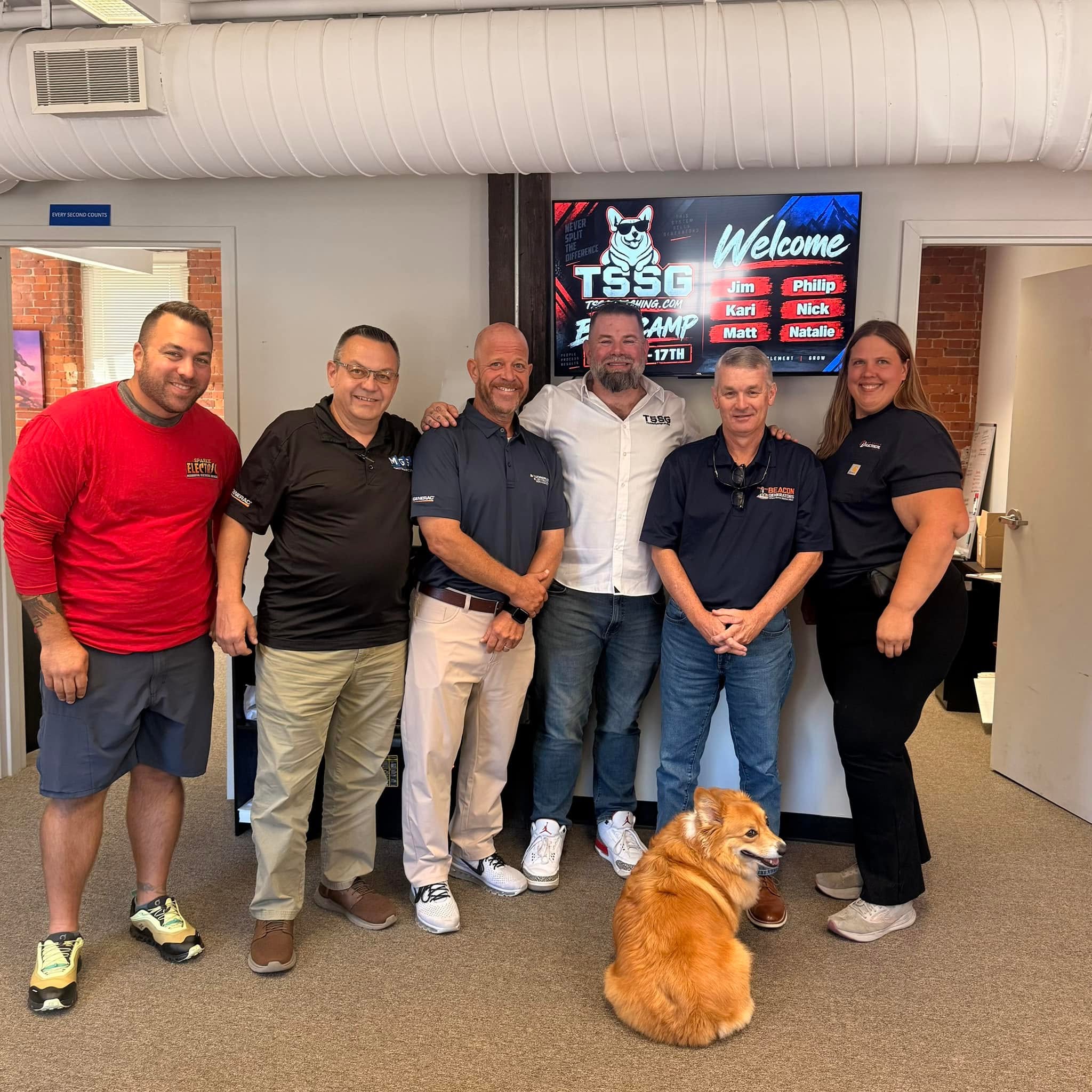 The September Bootcamp group with Chris Stilwell and Kite at TSSG Headquarters